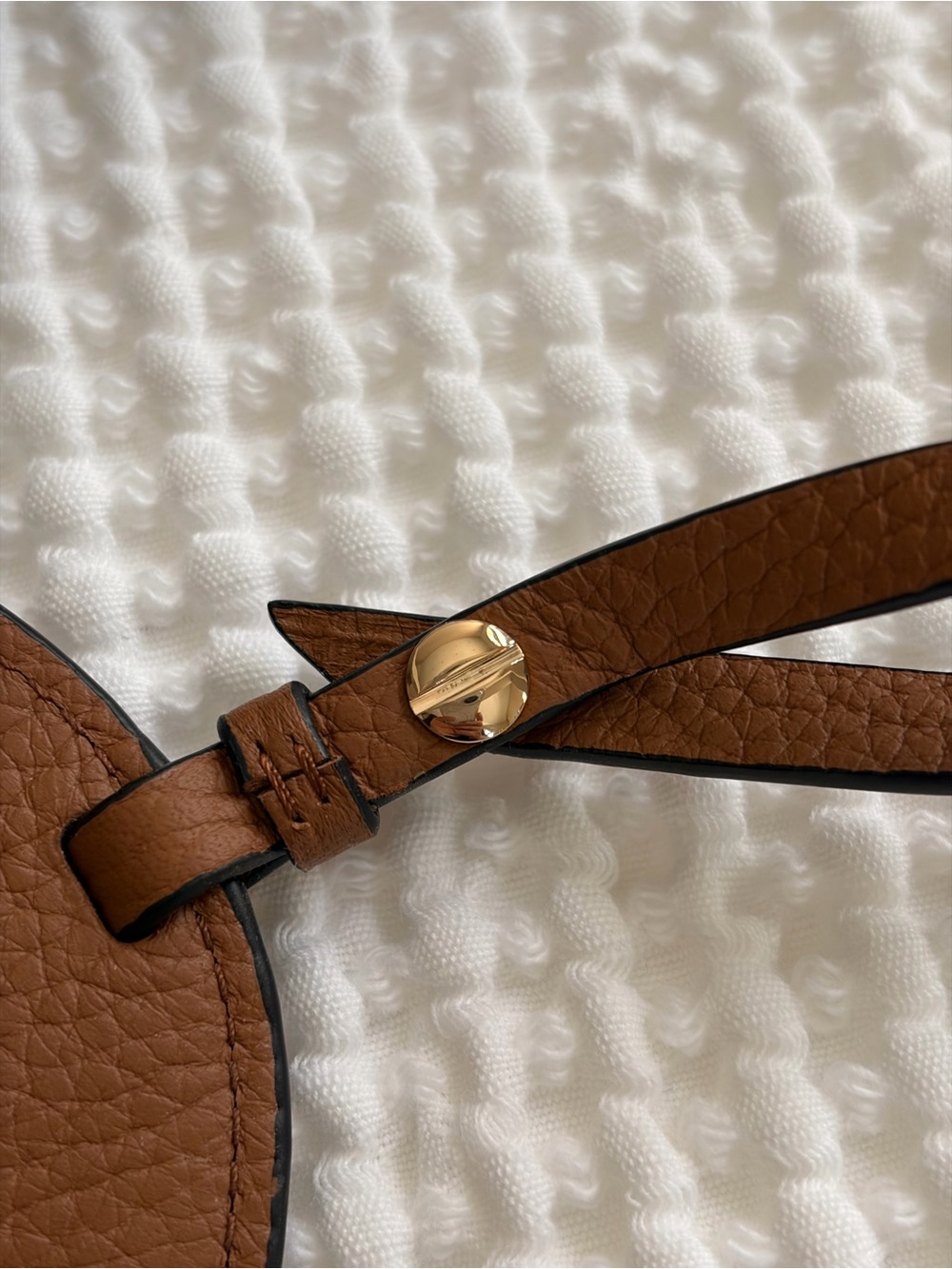 Strathberry Multrees Sunglasses Case Tan Leather Os Mint Euc Retail $180 View 4